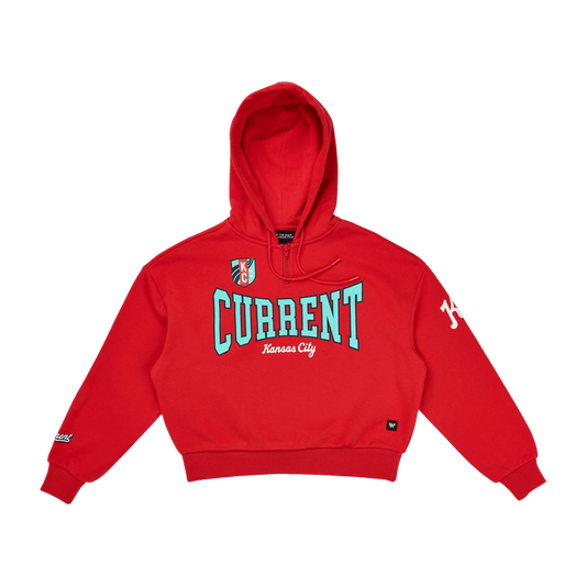 KC Current Women's Bold Zip Crop Hoodie