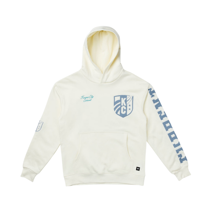 KC Current Women's Denim Detail Oversized Hoodie