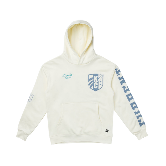 KC Current Women's Denim Detail Oversized Hoodie