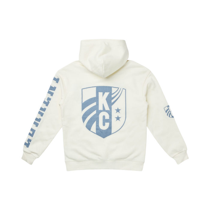 KC Current Women's Denim Detail Oversized Hoodie