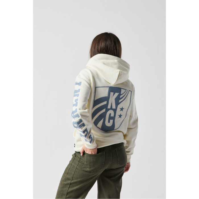 KC Current Women's Denim Detail Oversized Hoodie