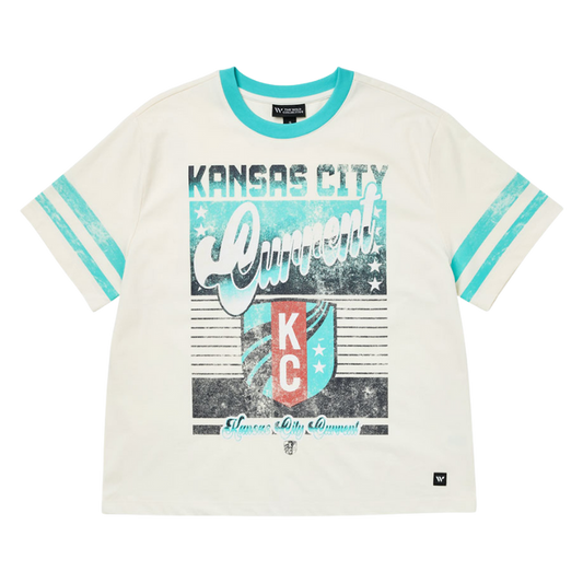 KC Current Women's Retro Wash Drop Shoulder T-Shirt