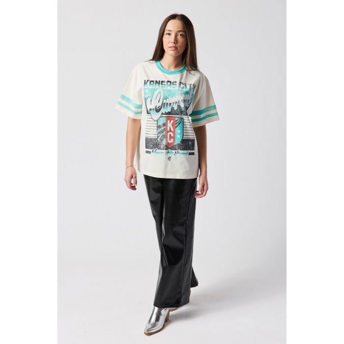 KC Current Women's Retro Wash Drop Shoulder T-Shirt