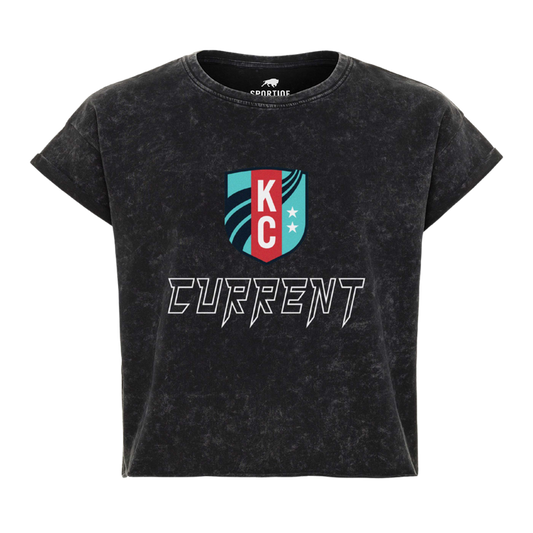 KC Current Women's Vintage Wash Crop Tee