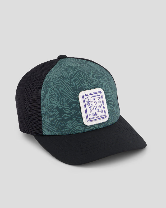 Kids’ Trucker Cap - Forest Nature Lines Print