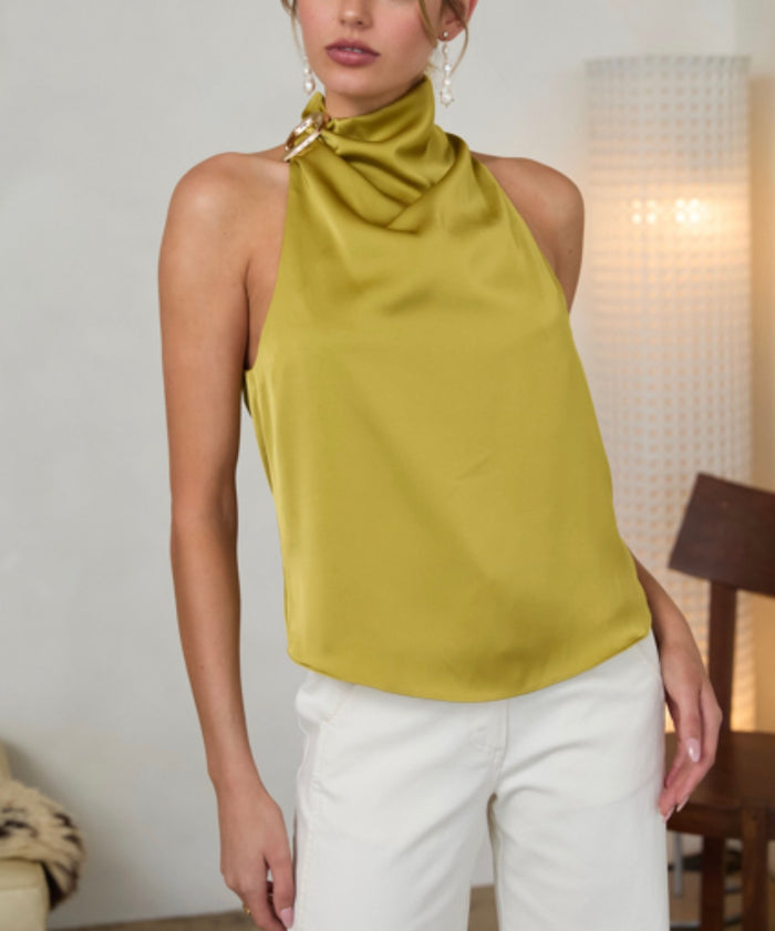 Kylie Sleeveless Halter Top