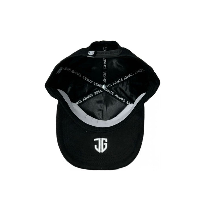 LA Double Rooster Black Embroidered Trucker Hat