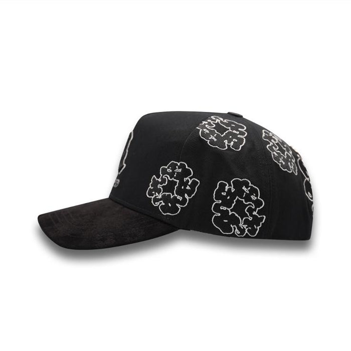 LA NUVES Hat – side profile showing embroidered details and brim