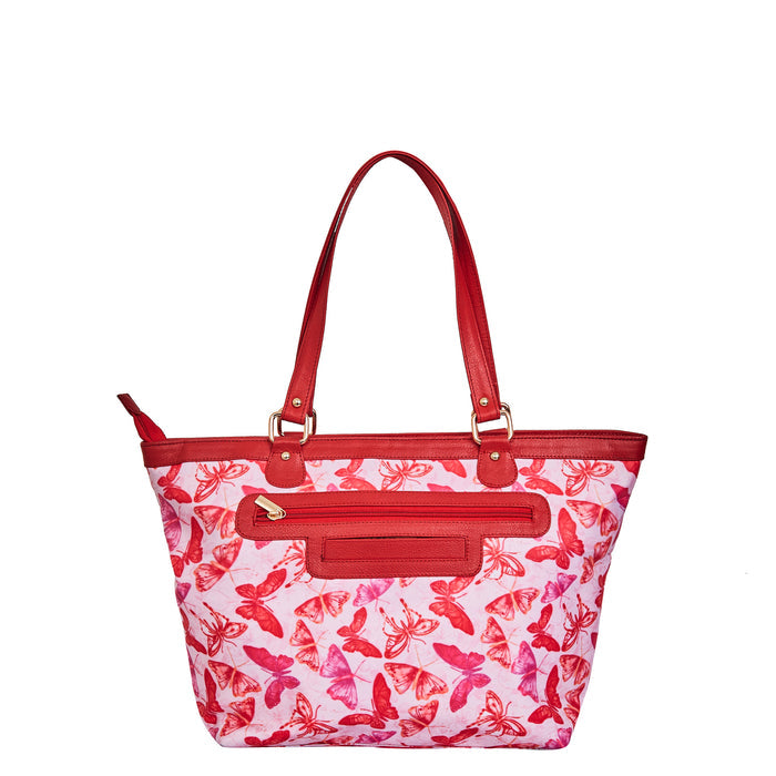 Women's butterfly tote shoulder bag for work, travel, and daily use-back view
