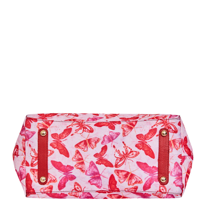 Women's butterfly tote shoulder bag for work, travel, and daily use-bottom view