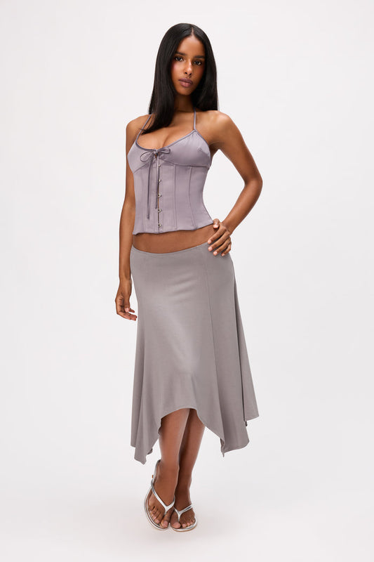 Lana Skirt in Gunmetal