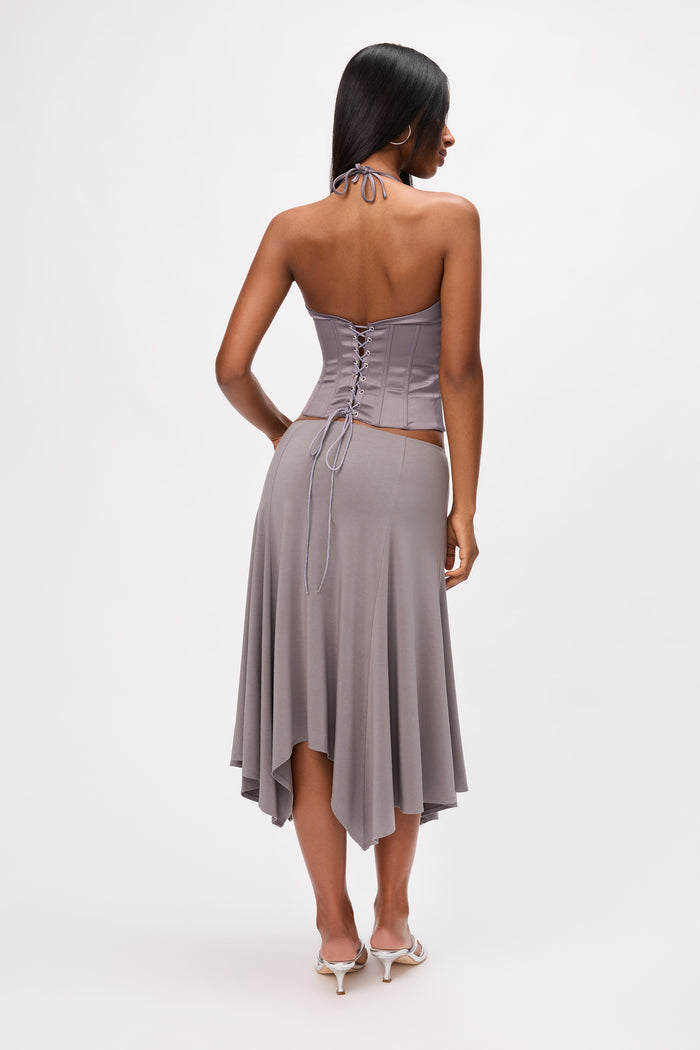 Lana Skirt in Gunmetal
