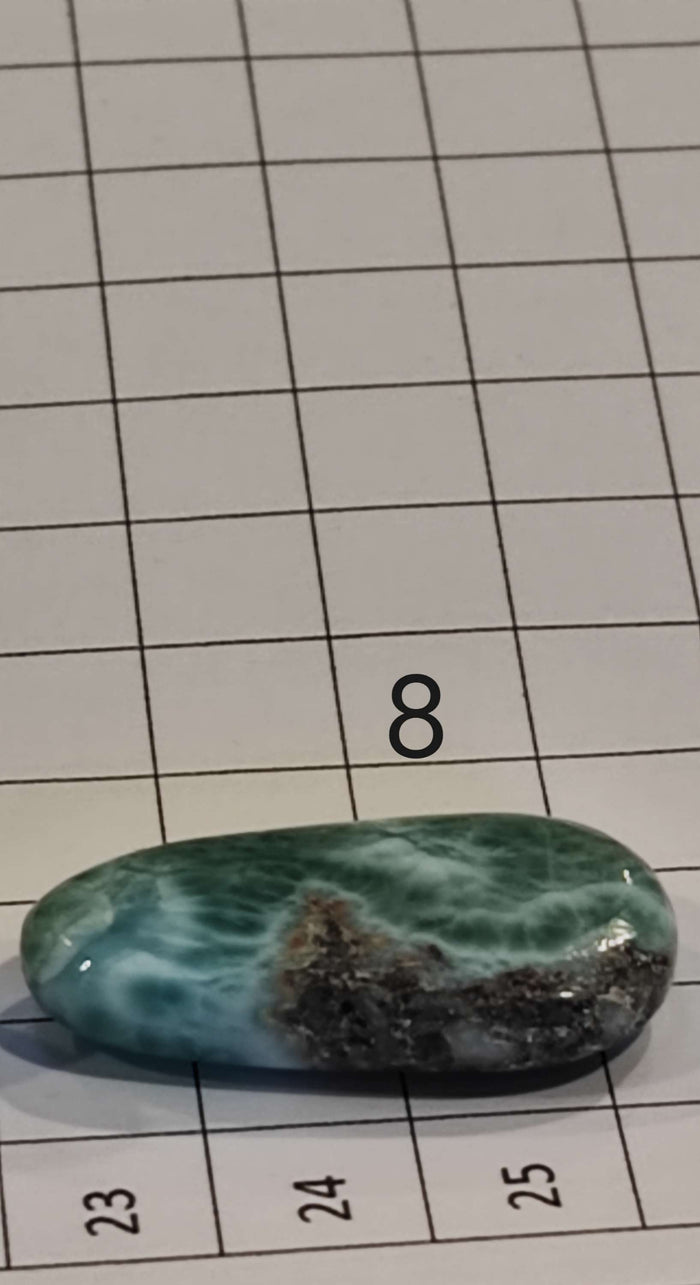 Earthstore® Larimar - POLISHED, Dolphin Stone, blue pectolite - A GRADE