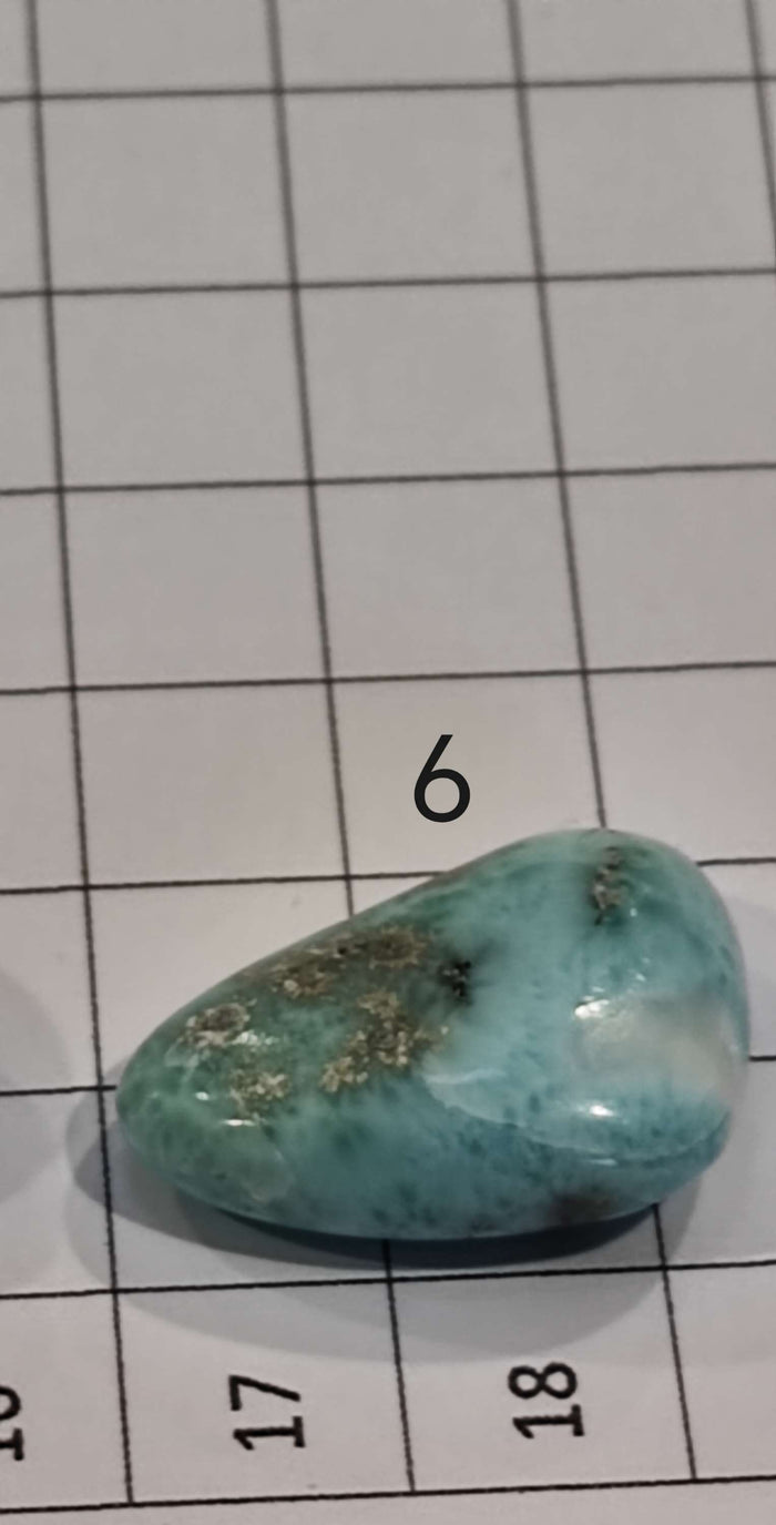 Earthstore® Larimar - POLISHED, Dolphin Stone, blue pectolite - A GRADE