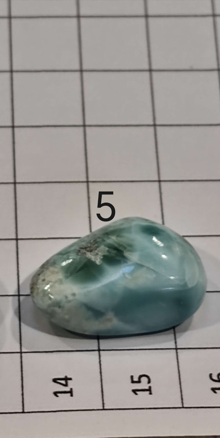 Earthstore® Larimar - POLISHED, Dolphin Stone, blue pectolite - A GRADE