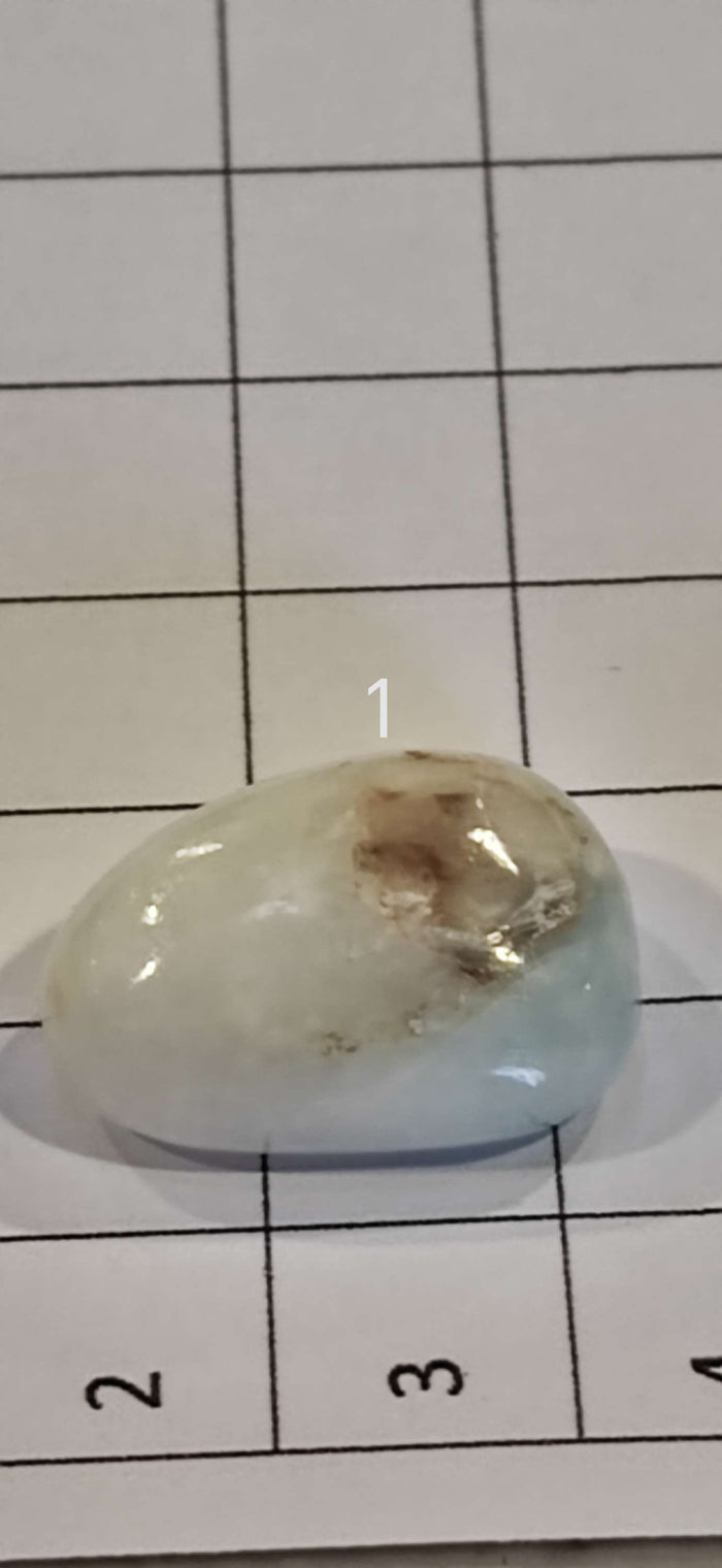 Earthstore® Larimar - POLISHED, Dolphin Stone, blue pectolite - A GRADE