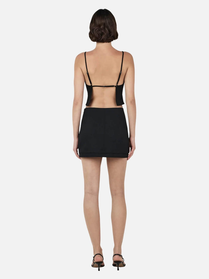 Ownley | Leah Backless Top - Black | Perlu