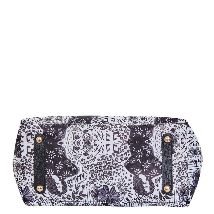 Women's monochrome tote shoulder bag for work, travel, and daily use-bottom image