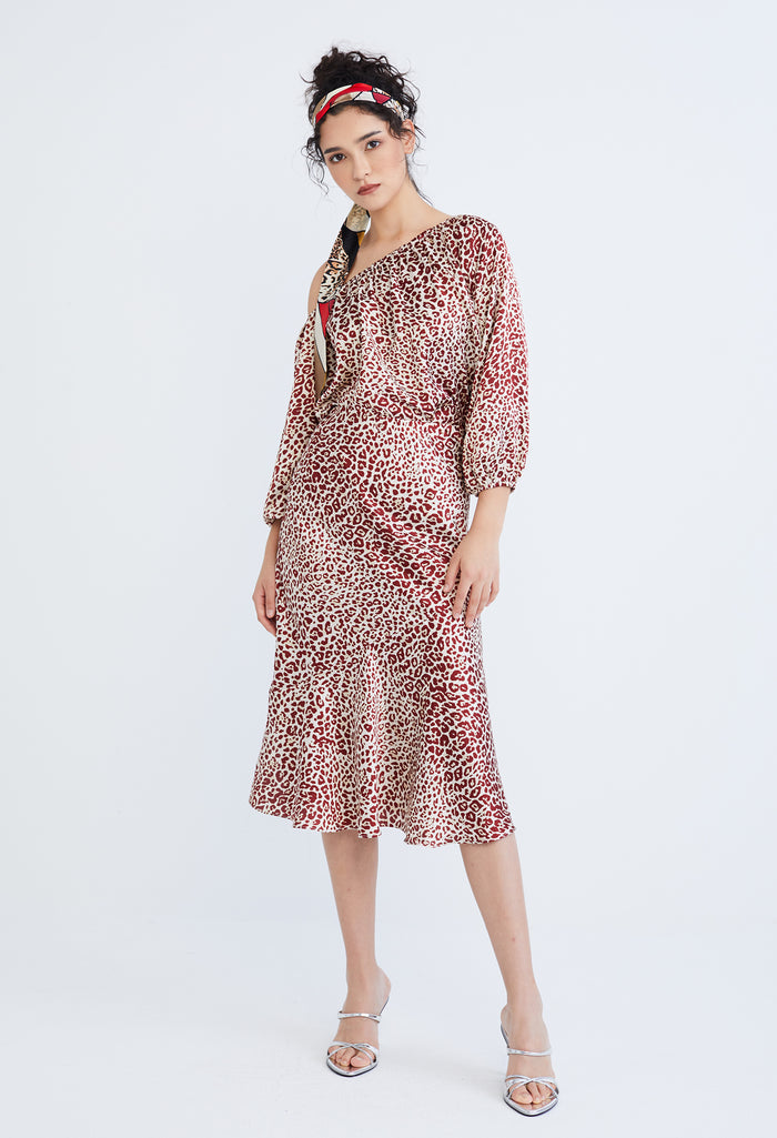 Leopard Spotted Print Blouse