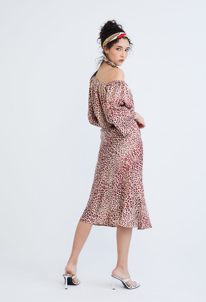 Leopard Spotted Print Blouse