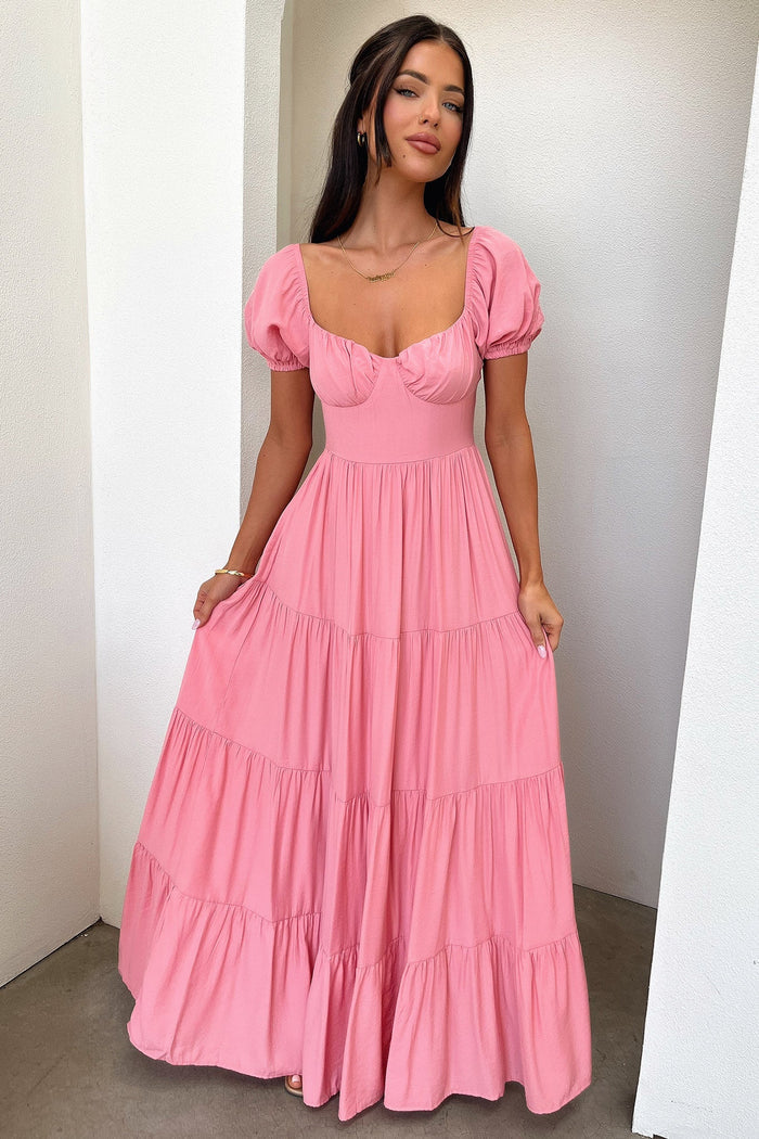 Levona Maxi Dress - Rose