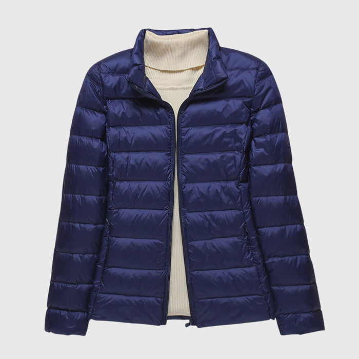 Dark blue stand-up collar / S