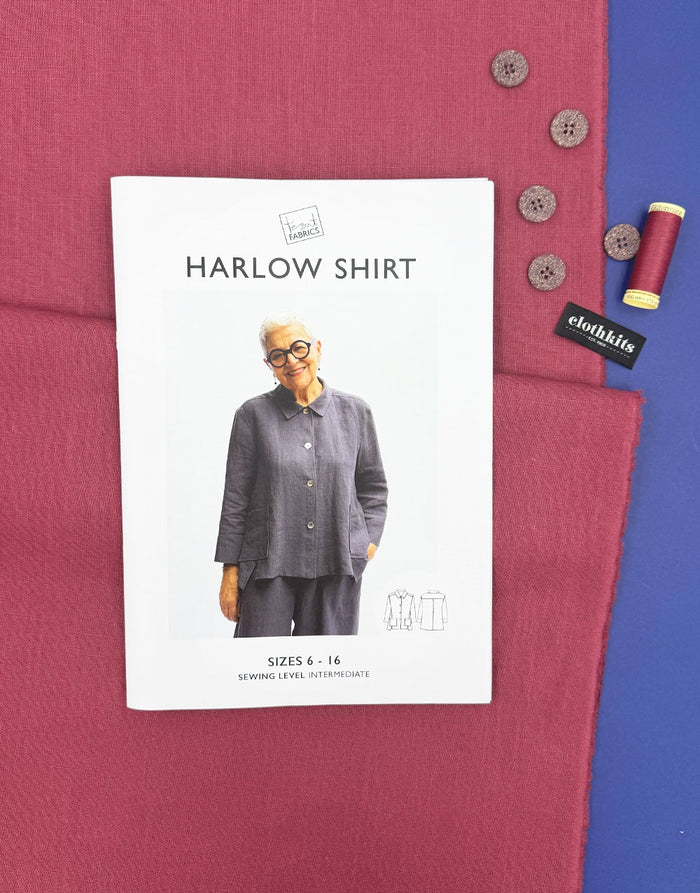 Linen Harlow Shirt Complete Dressmaking Kit, Tessuti