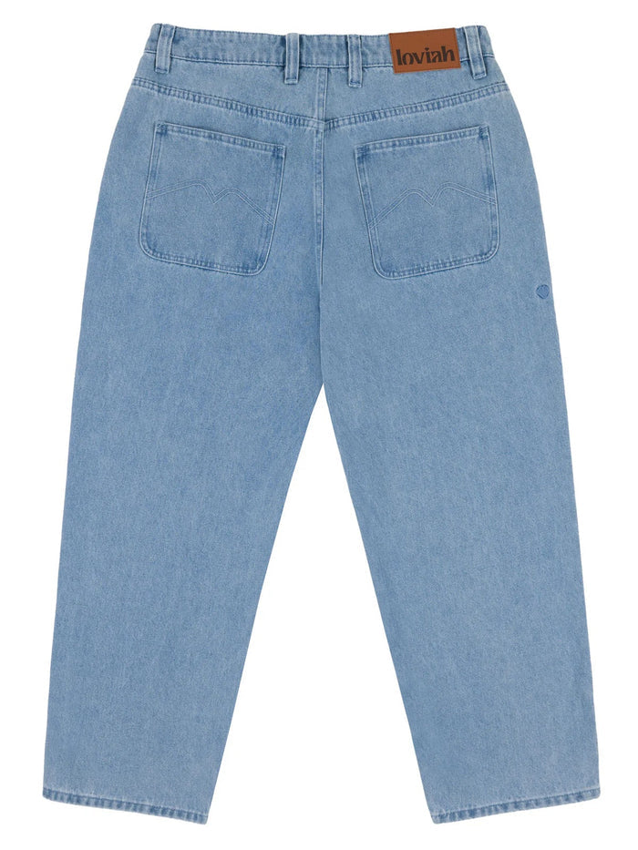 LOVIAH 1990 BAGGY 5 POCKET DENIM INDIGO LIGHT WASH MENS PANT