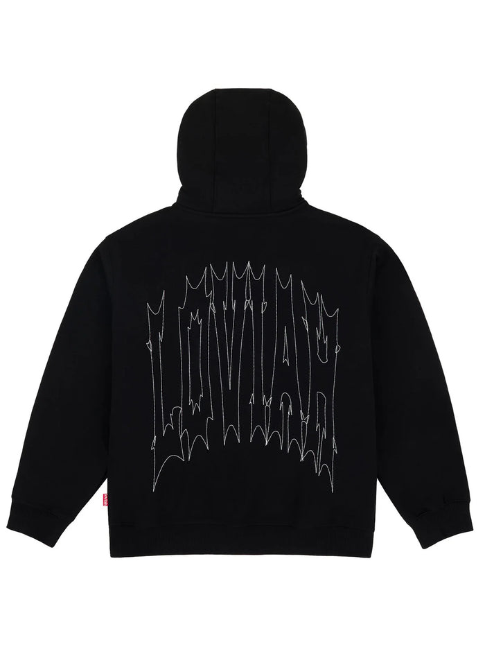 LOVIAH HELL V ZIP MENS HOODIE