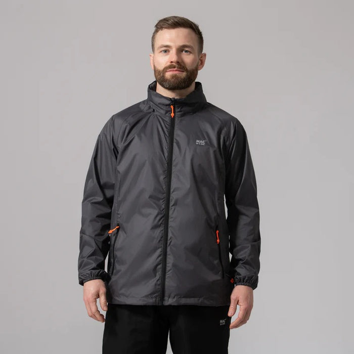 MAC IN A SAC ORIGIN 2 PACKABLE WATERPROOF JACKET CHARCOAL