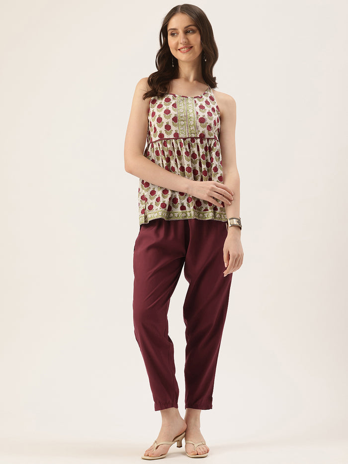 Marcella Solid Pencil Pant
