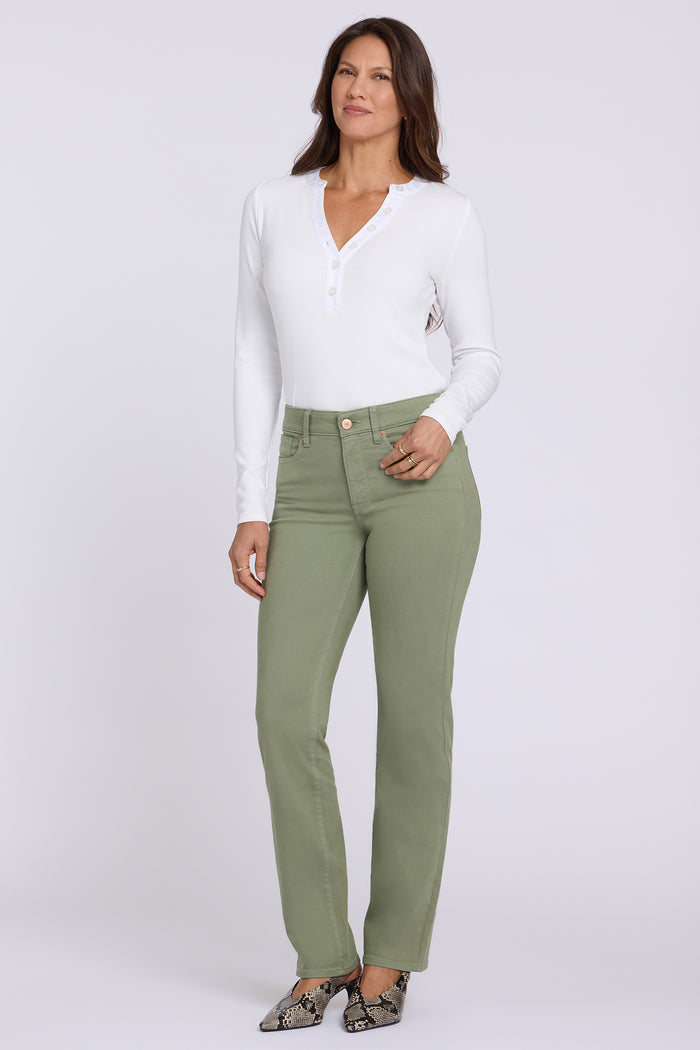 Marilyn Straight Jeans In Petite - Artichoke