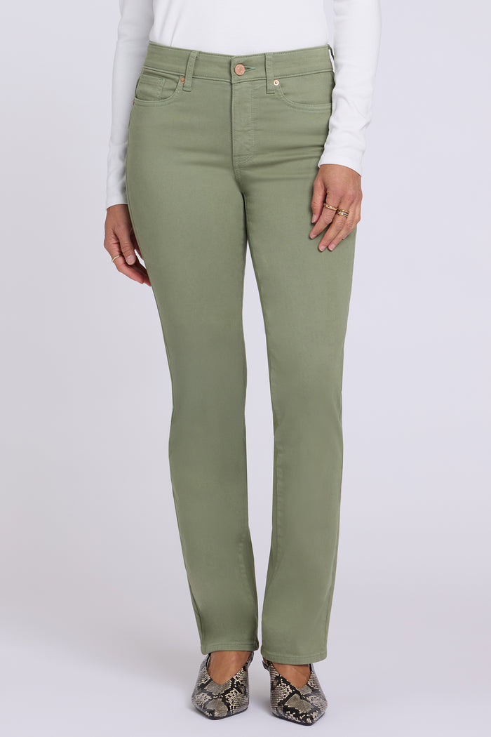 Marilyn Straight Jeans In Petite - Artichoke