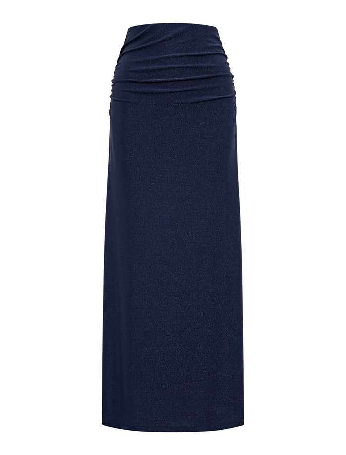 Matilda Metallic Flute Maxi Skirt Forever New