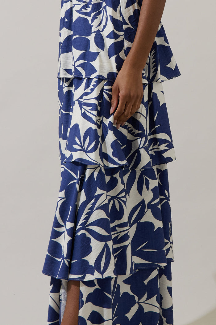 Maurea Floral Amabel Tiered Maxi Dress