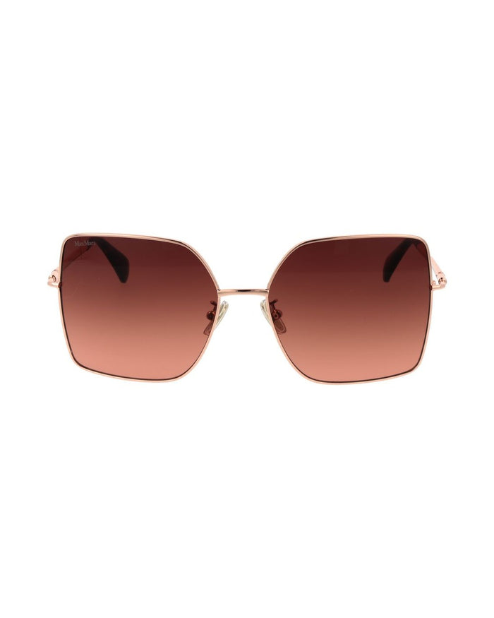 Max Mara Rose Gold Metal Sunglasses
