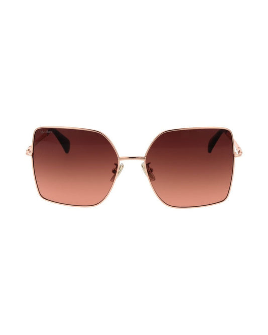 Max Mara Rose Gold Metal Sunglasses