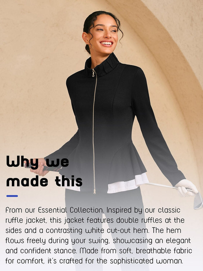 Meer Dan Basic Ruffle Golfjas