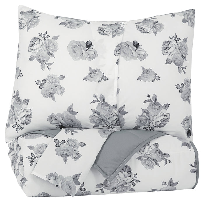 Meghdad Q426003F GrayWhite Full Comforter Set