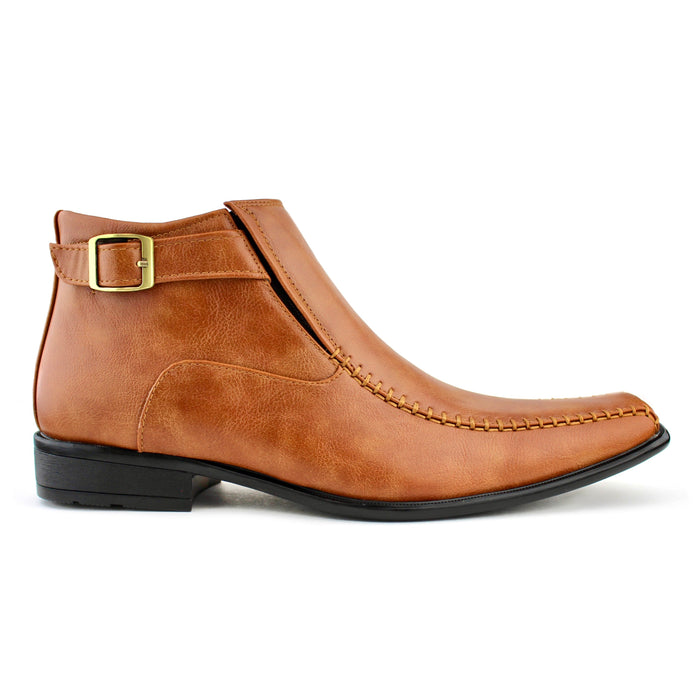 Men's Ankle Boot w/ Zipper - Honey