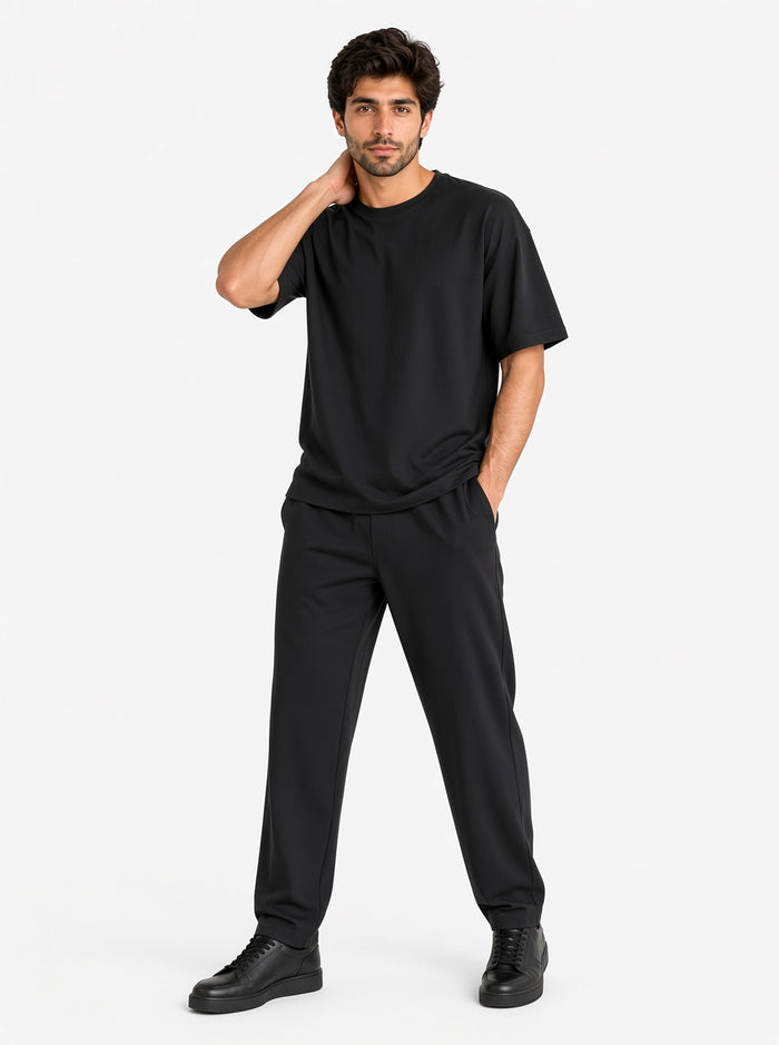 Men's Black Premium Oversized T-Shirt