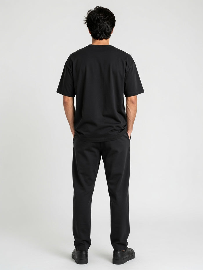 Men's Black Premium Oversized T-Shirt