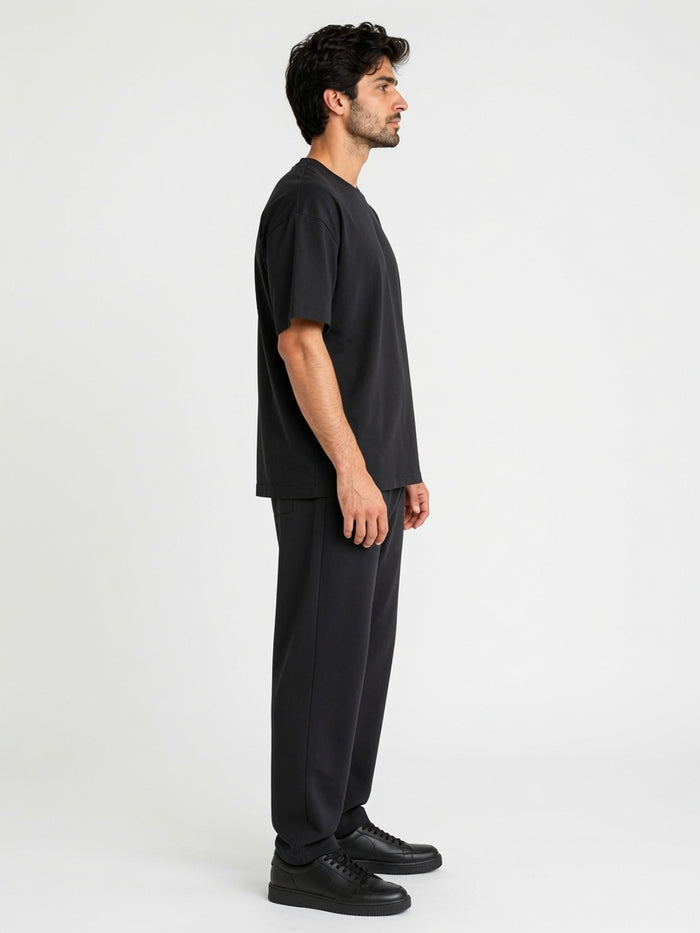 Men's Black Premium Oversized T-Shirt