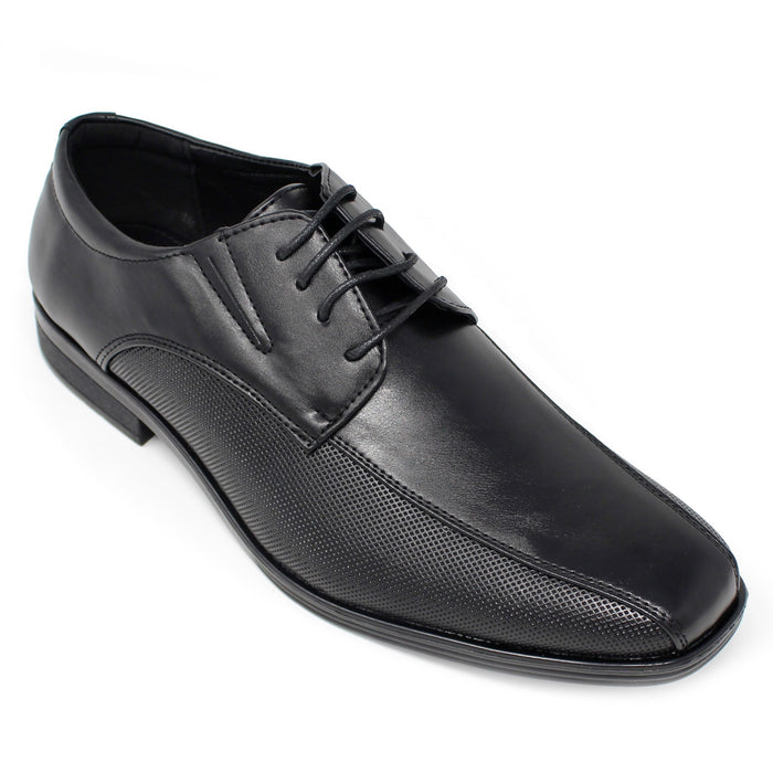 Men's Derby Lace Up Shoes- Black