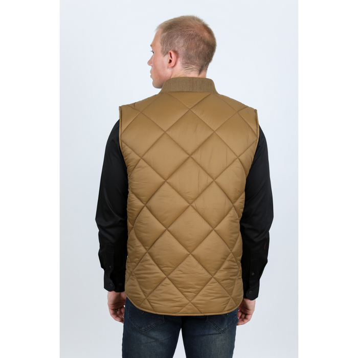 Men's Insulated Reversable Vest - Beige