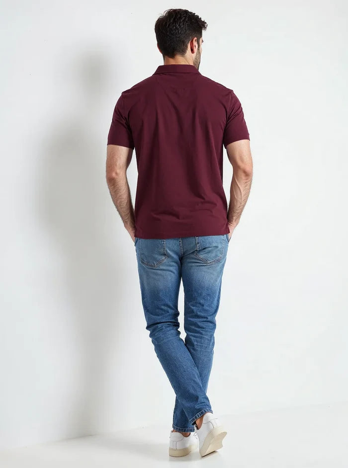 Men's Maroon Polo Shirt
