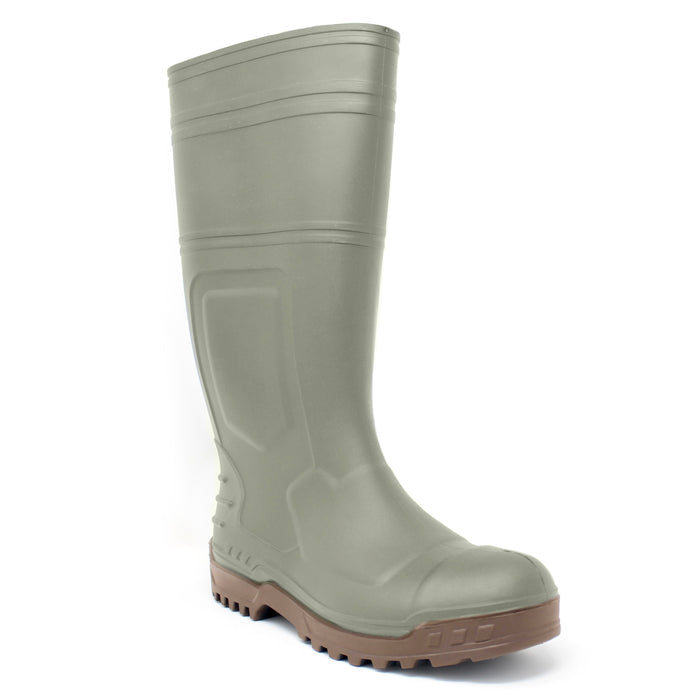Men's Matte Work Rain Boots- Green