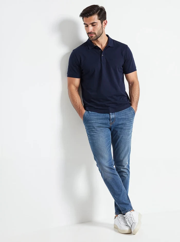 Men's Navy Blue  Polo Shirt