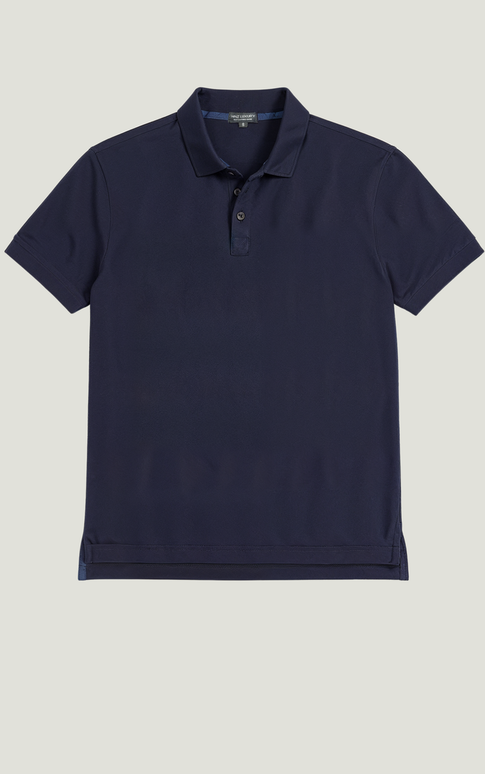 Men Smart Casual Navy Polo Shirt - Hinz Clothing