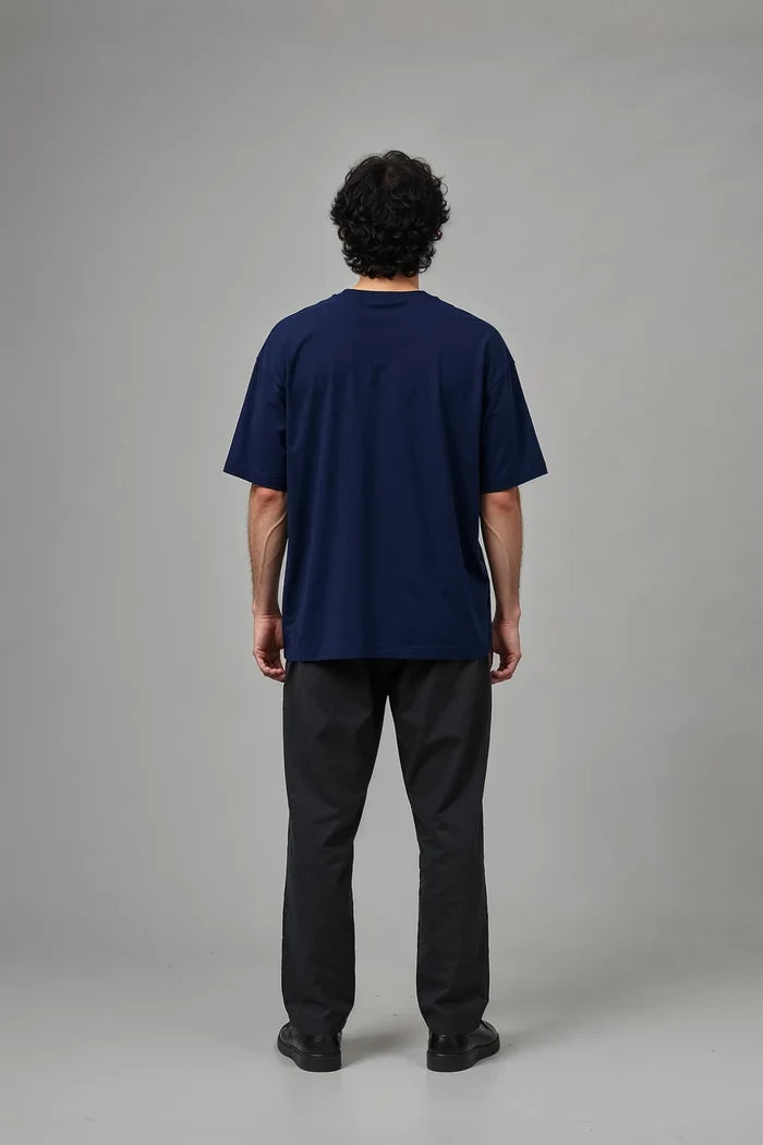 Men’s Oversized T-Shirt Pack of 2 – Navy & Maroon - Hinz Clothing